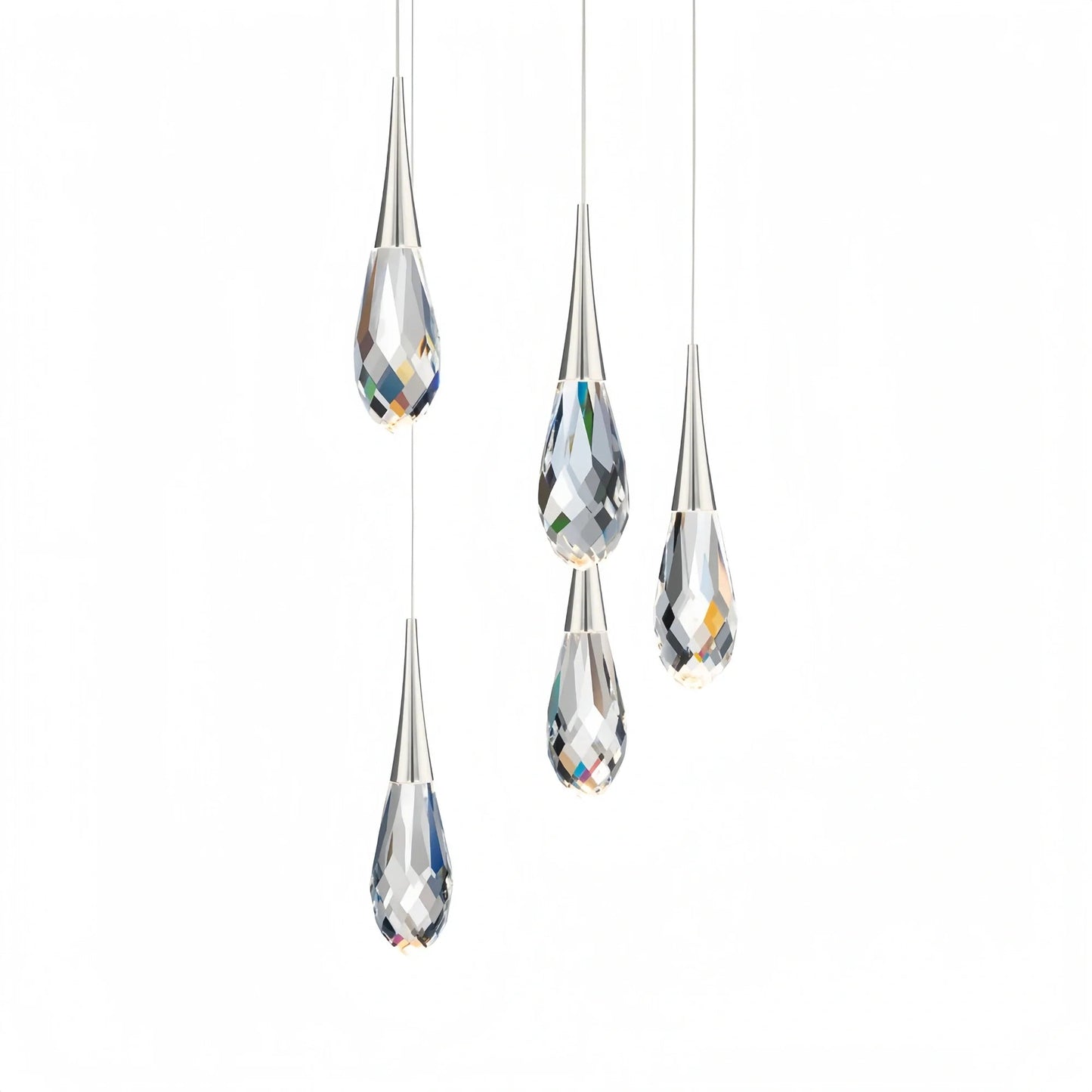 Hibiscus LED Multi Light Pendant Light Round Chandelier - Lightings Menu