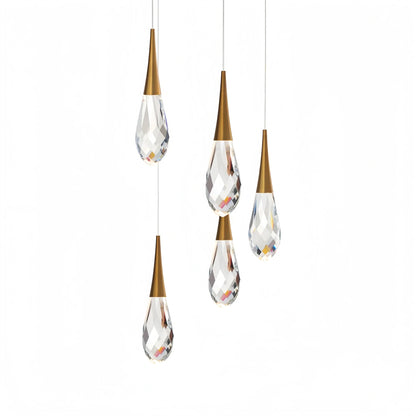 Hibiscus LED Multi Light Pendant Light Round Chandelier - Lightings Menu