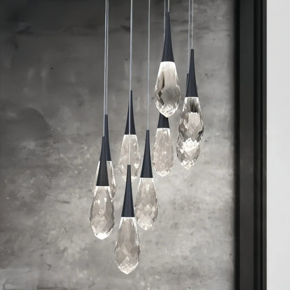 Hibiscus LED Multi Light Pendant Light Round Chandelier - Lightings Menu