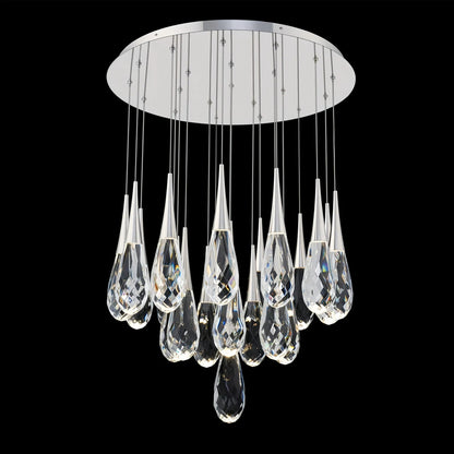 Hibiscus LED Multi Light Pendant Light Round Chandelier - Lightings Menu