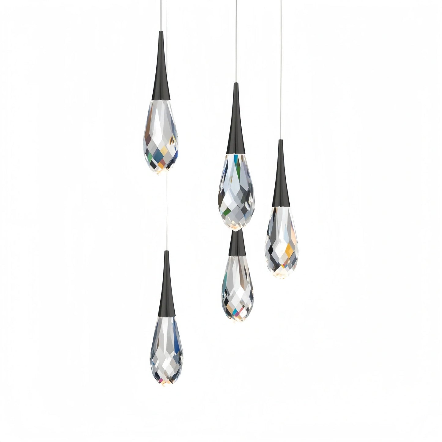 Hibiscus LED Multi Light Pendant Light Round Chandelier - Lightings Menu