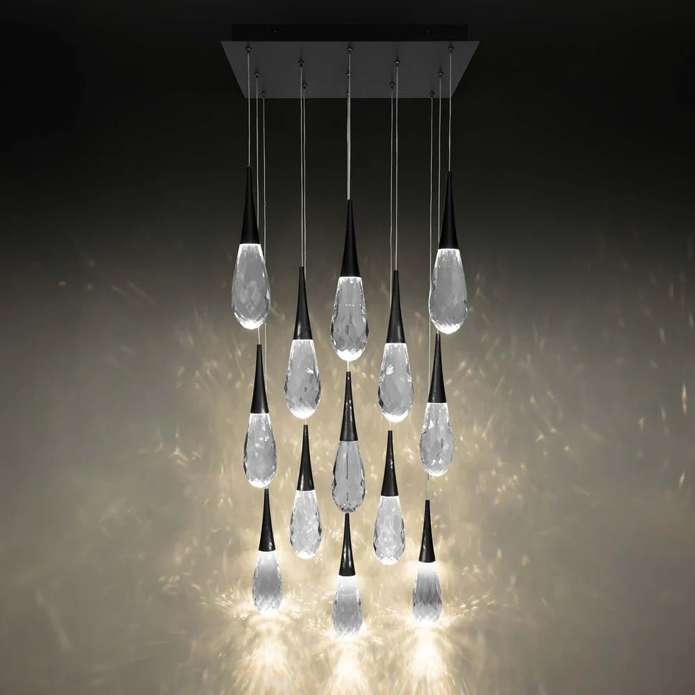 Hibiscus Square LED Multi Pendant Light - Lightings Menu