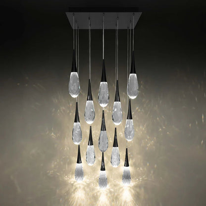 Hibiscus Square LED Multi Pendant Light - Lightings Menu