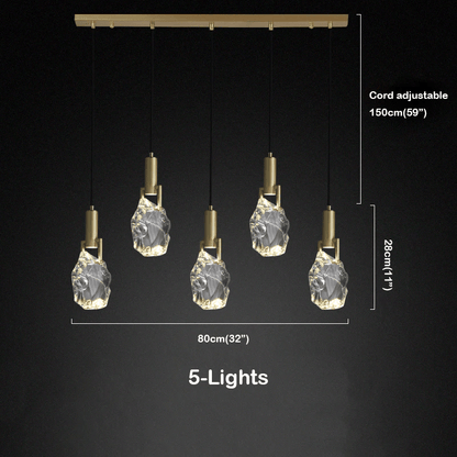 Hosea Modern Crystal Pendant Light - Lightings Menu