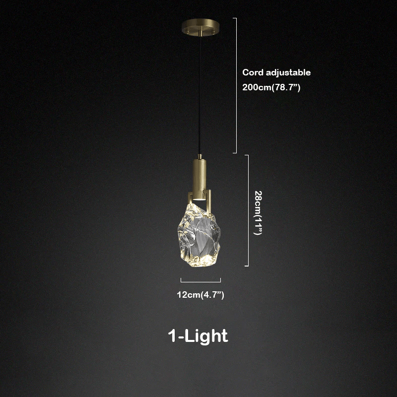 Hosea Modern Crystal Pendant Light - Lightings Menu