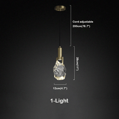 Hosea Modern Crystal Pendant Light - Lightings Menu