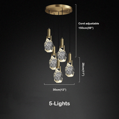 Hosea Modern Crystal Pendant Light - Lightings Menu