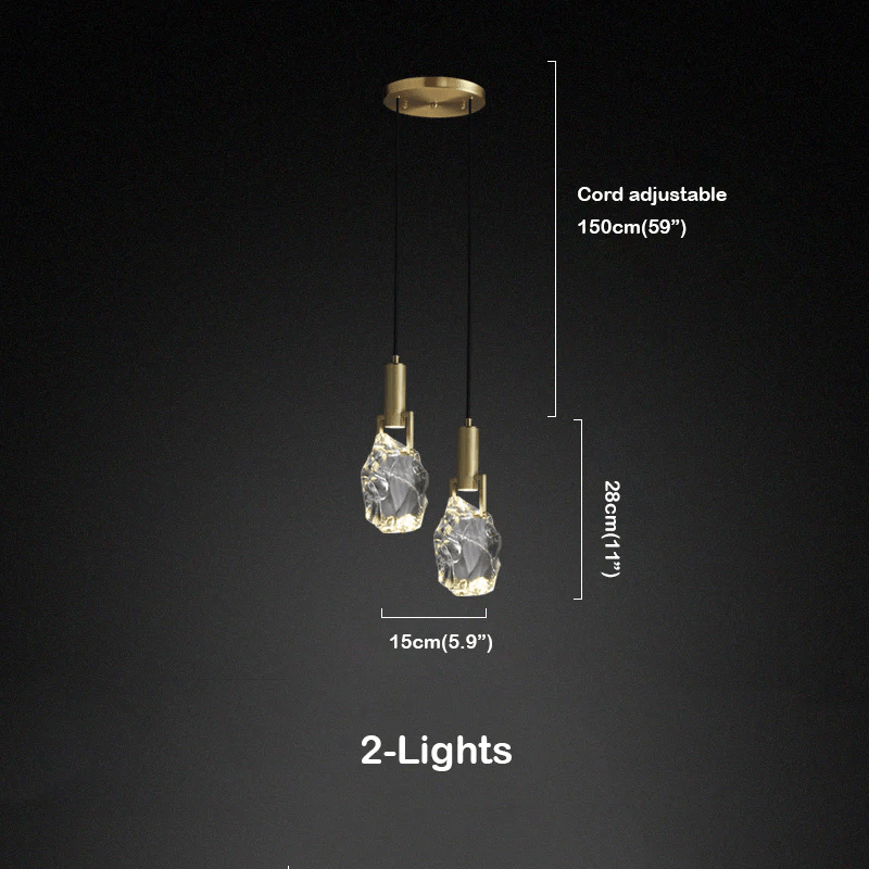 Hosea Modern Crystal Pendant Light - Lightings Menu