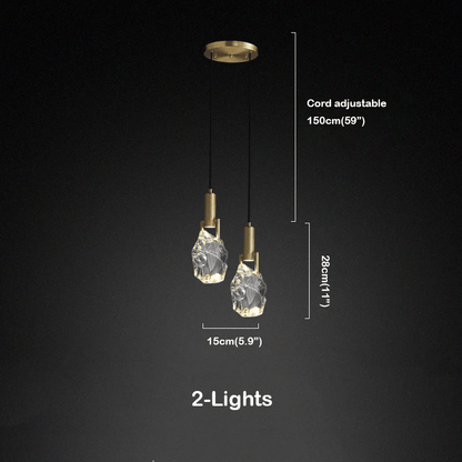Hosea Modern Crystal Pendant Light - Lightings Menu