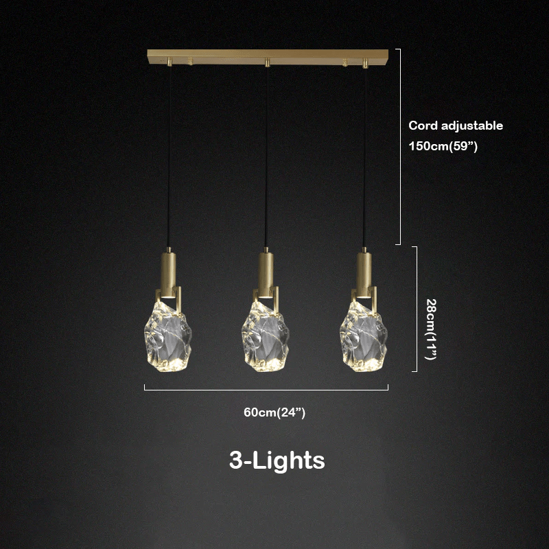 Hosea Modern Crystal Pendant Light - Lightings Menu