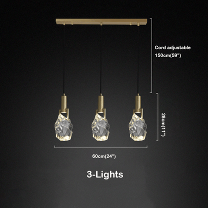 Hosea Modern Crystal Pendant Light - Lightings Menu