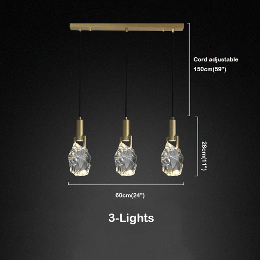 Hosea Modern Crystal Pendant Light - Lightings Menu
