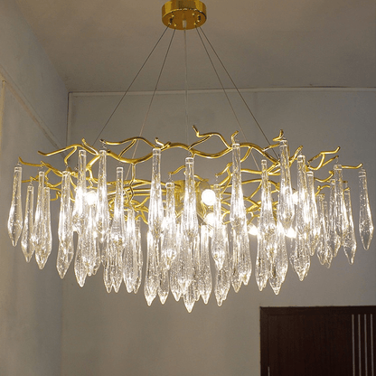 Hurrey Branch Crystal Rain Chandelier - Lightings Menu