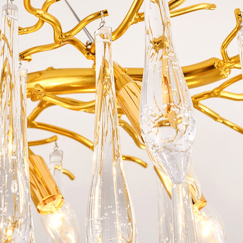 Hurrey Branch Crystal Rain Chandelier - Lightings Menu