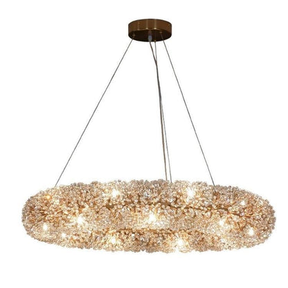 Iissabelle Flower Crystal Chandelier - Lightings Menu