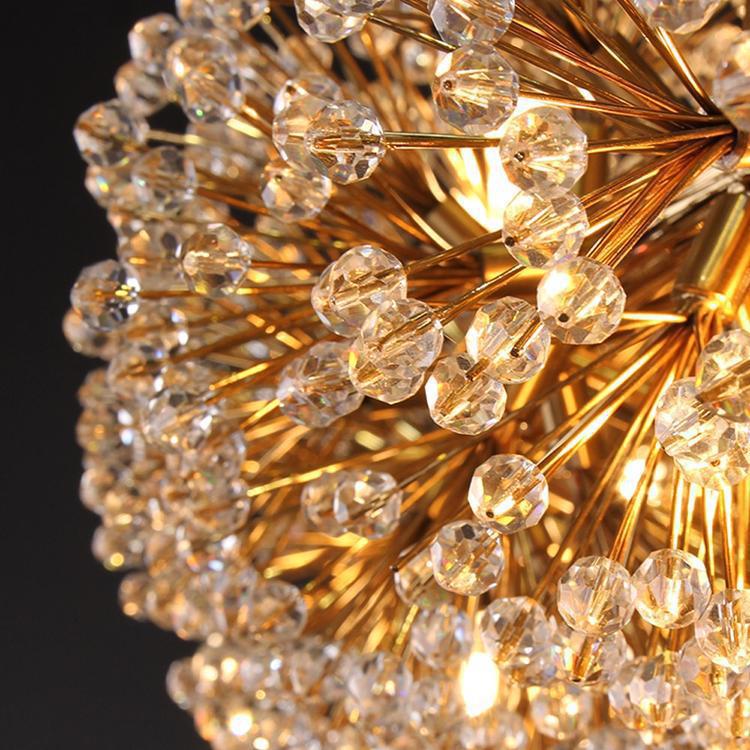 Iissabelle Flower Crystal Chandelier - Lightings Menu