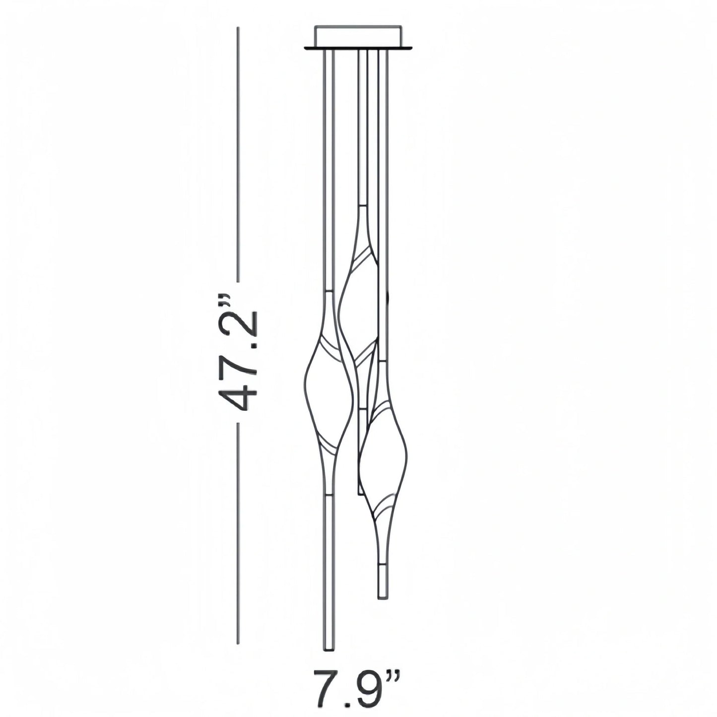 Il Pezzo 12 Round Chandelier 3 - Light - Lightings Menu