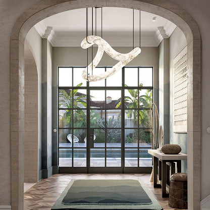 Infinity Symmetrical Alabaster Chandelier - Lightings Menu