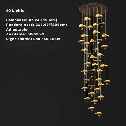 Jenisso Vintage Staircase Chandelier - Lightings Menu