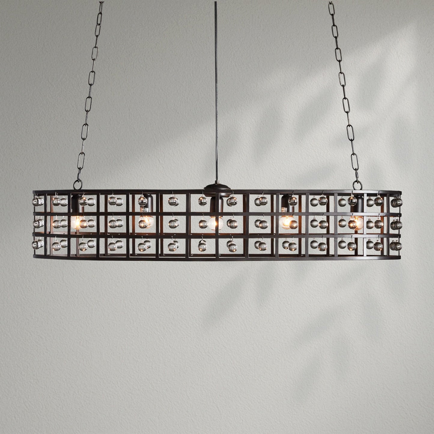 La Cagem 5 - Light Oval Chandelier - Lightings Menu