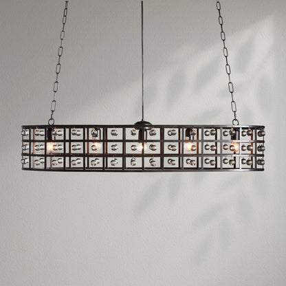 La Cagem 5 - Light Oval Chandelier - Lightings Menu