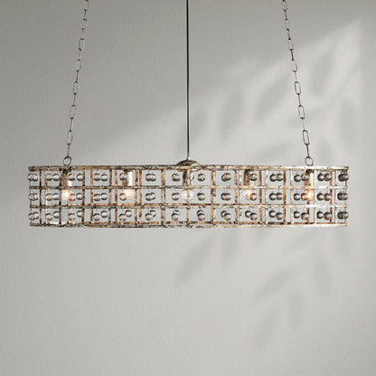 La Cagem 5 - Light Oval Chandelier - Lightings Menu