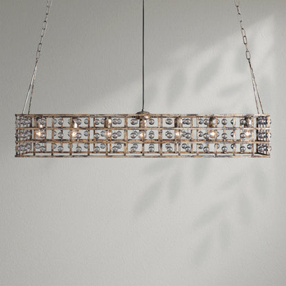 La Cagem Rectangular Chandelier 7 Light - Lightings Menu