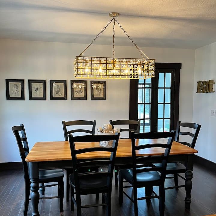 La Cagem Rectangular Chandelier 7 Light - Lightings Menu