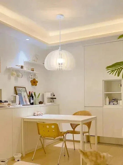 Larry Cream White Pumpkin Pendant Lighting - Lightings Menu