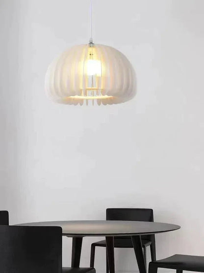 Larry Cream White Pumpkin Pendant Lighting - Lightings Menu