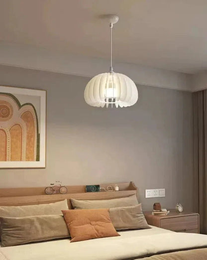 Larry Cream White Pumpkin Pendant Lighting - Lightings Menu