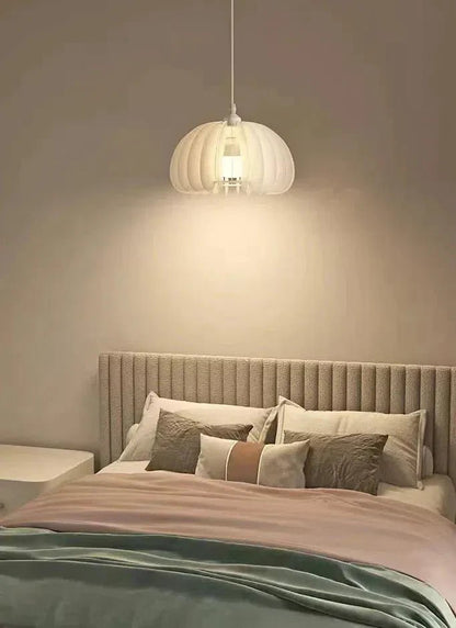 Larry Cream White Pumpkin Pendant Lighting - Lightings Menu