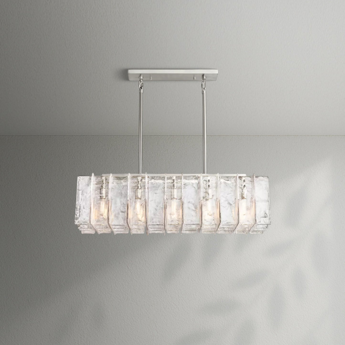 Lattico Rectangular Chandelier - Lightings Menu