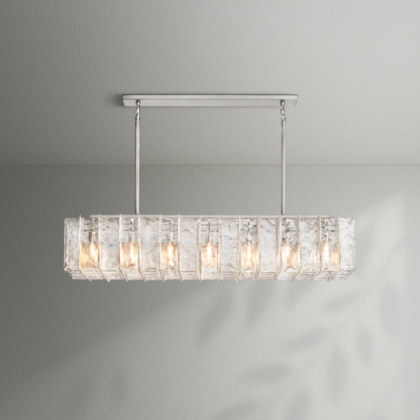 Lattico Rectangular Chandelier - Lightings Menu