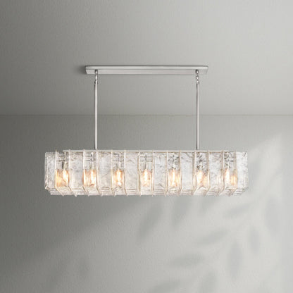 Lattico Rectangular Chandelier - Lightings Menu