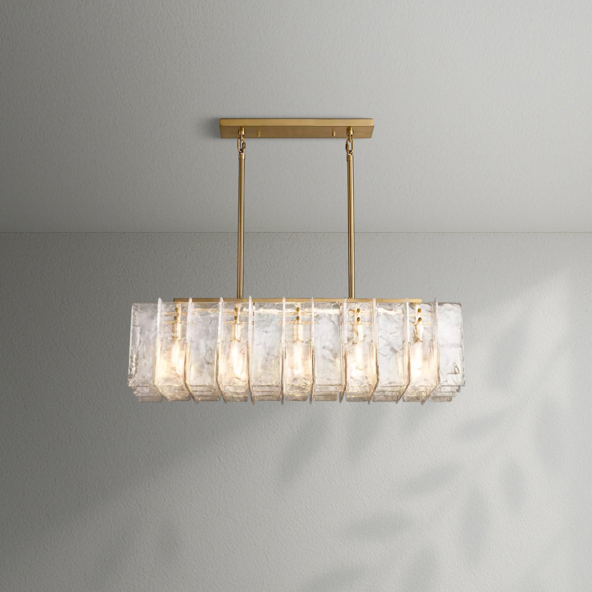 Lattico Rectangular Chandelier - Lightings Menu