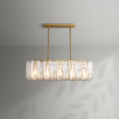 Lattico Rectangular Chandelier - Lightings Menu