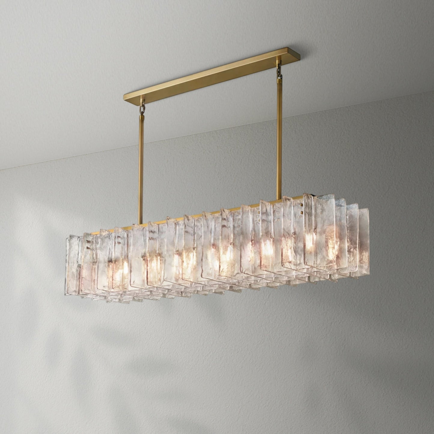 Lattico Rectangular Chandelier - Lightings Menu