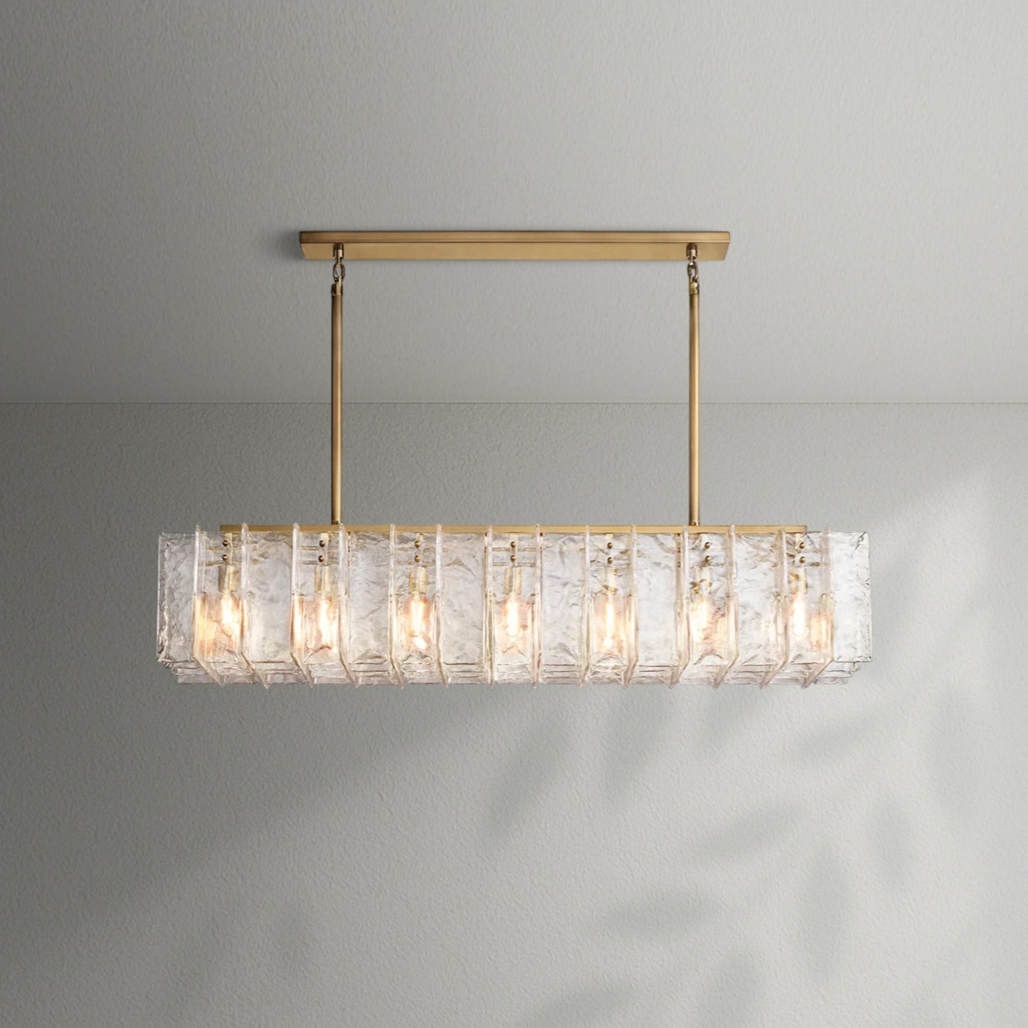 Lattico Rectangular Chandelier - Lightings Menu