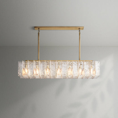 Lattico Rectangular Chandelier - Lightings Menu