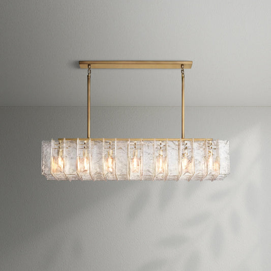 Lattico Rectangular Chandelier - Lightings Menu