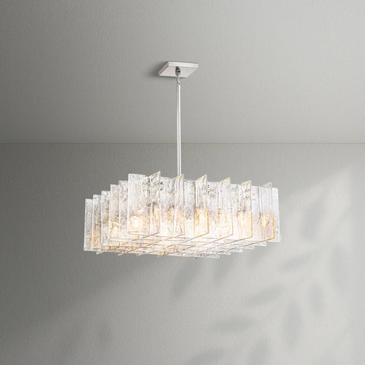 Lattico Square Chandelier 37" - Lightings Menu