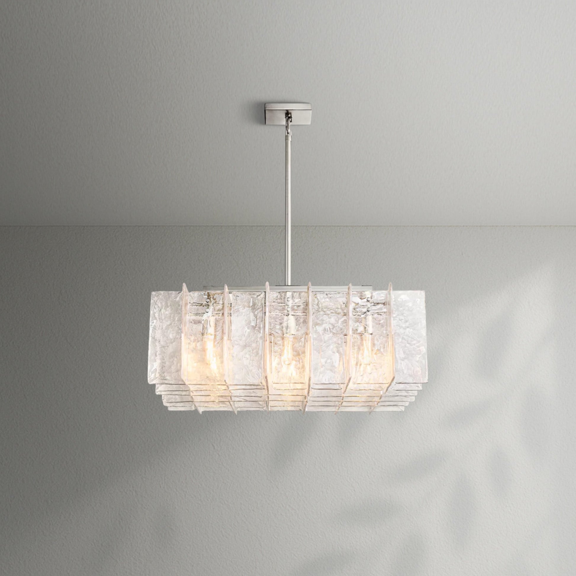 Lattico Square Chandelier 37" - Lightings Menu