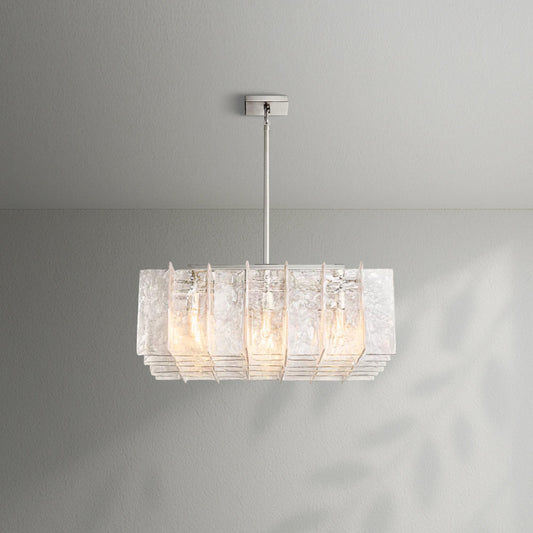 Lattico Square Chandelier 37" - Lightings Menu