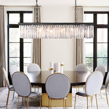 Leylind Rectangular Chandelier - Lightings Menu