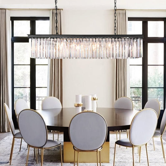 Leylind Rectangular Chandelier - Lightings Menu