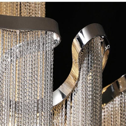 Liz Luxury Flower Chain Chandelier - Lightings Menu