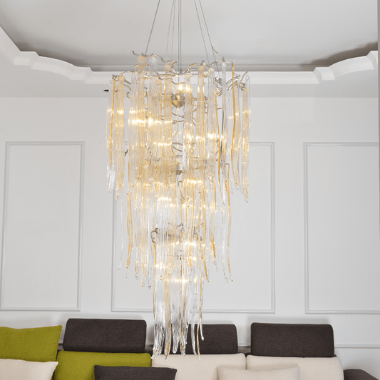 Luxury Crystal Branch Chandelier For Staircase - Lightings Menu