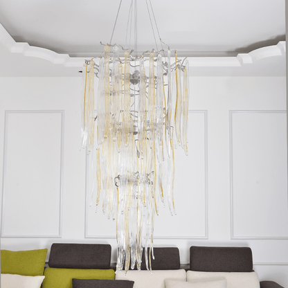 Luxury Crystal Branch Chandelier For Staircase - Lightings Menu