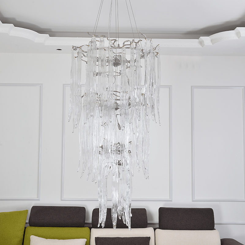 Luxury Crystal Branch Chandelier For Staircase - Lightings Menu